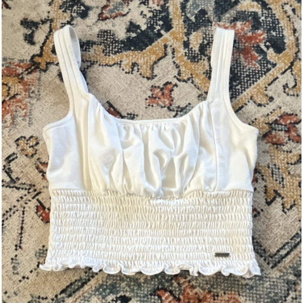 Hollister White Solid Shaping Top Camisole Women's Regular Size XS Body